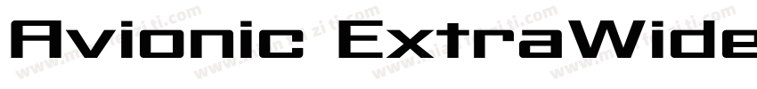 Avionic ExtraWide字体转换